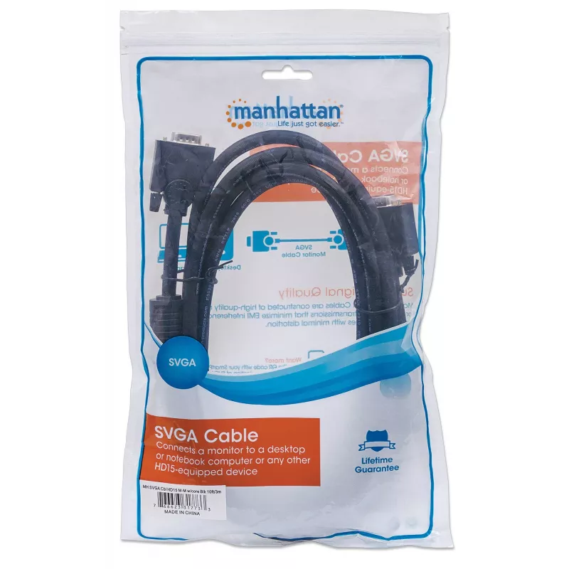 Cabo de monitor VGA Manhattan 317733