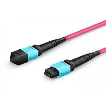 Cabo Lanview 12 fibras MPO/UPC-MPO/UPC conector fêmea a conector fêmea OM4, 10 m, diâmetro 4,5 mm