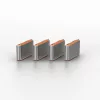Conjunto de bloqueadores de porta USB-C Lindy, 4 unid., laranja