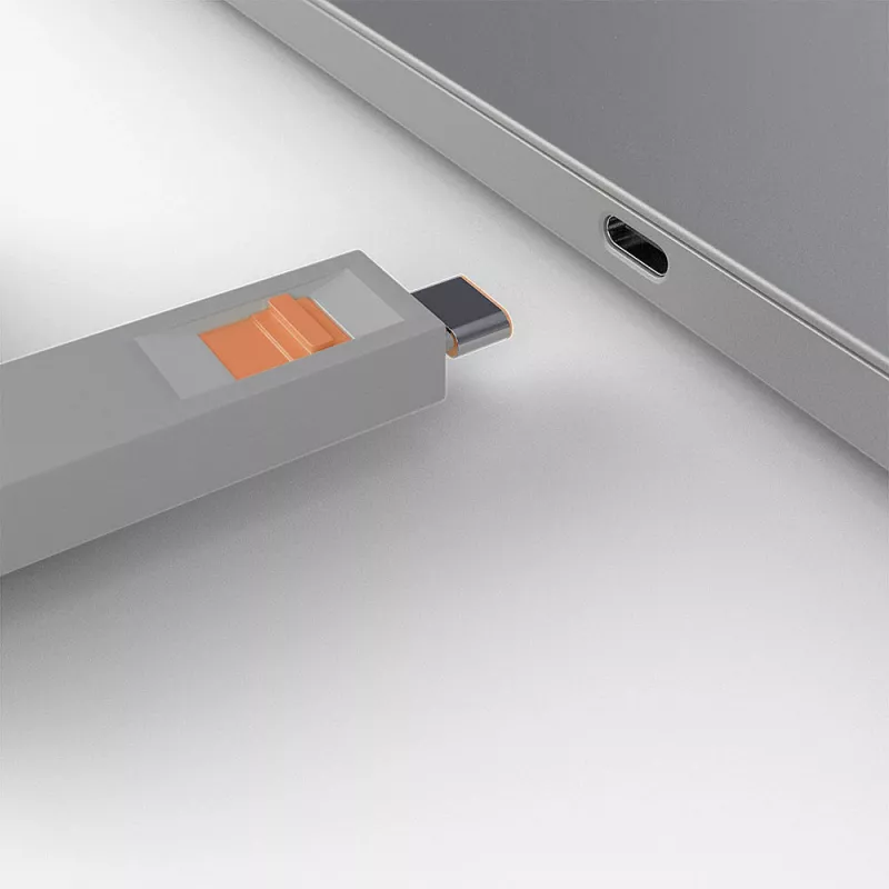Conjunto de bloqueadores de porta USB-C Lindy, 4 unid., laranja