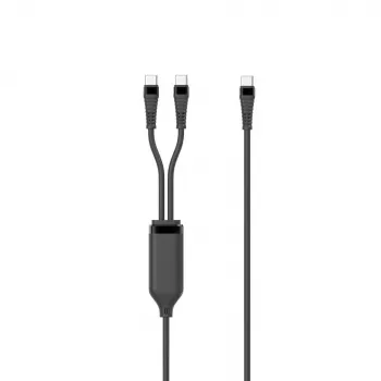 Cabo USB Microconnect MC-2XUSBC-100W USB 2.0 1 m USB C preto