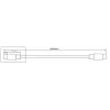 Cabo USB Microconnect DOCKUSB3.2CC1 USB 3.2 Gen 2 (3.1 Gen 2) 1 m USB C preto