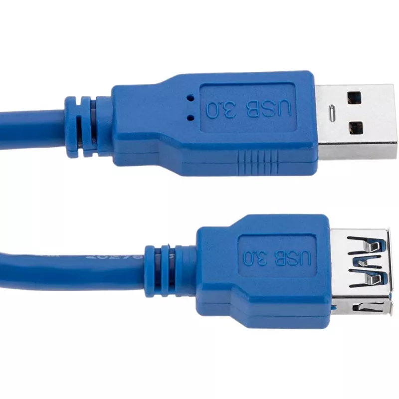 Cabo de extensão USB 3.0 Techly A macho / A fêmea 0,5m azul ICOC U3-AA-005-EX