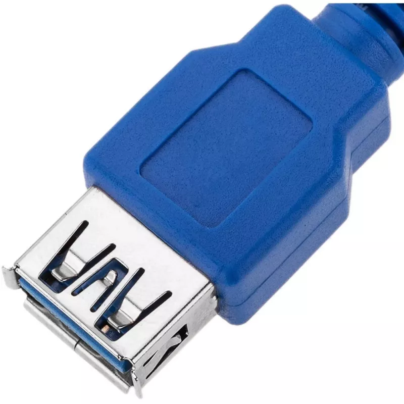 Cabo de extensão USB 3.0 Techly A macho / A fêmea 0,5m azul ICOC U3-AA-005-EX