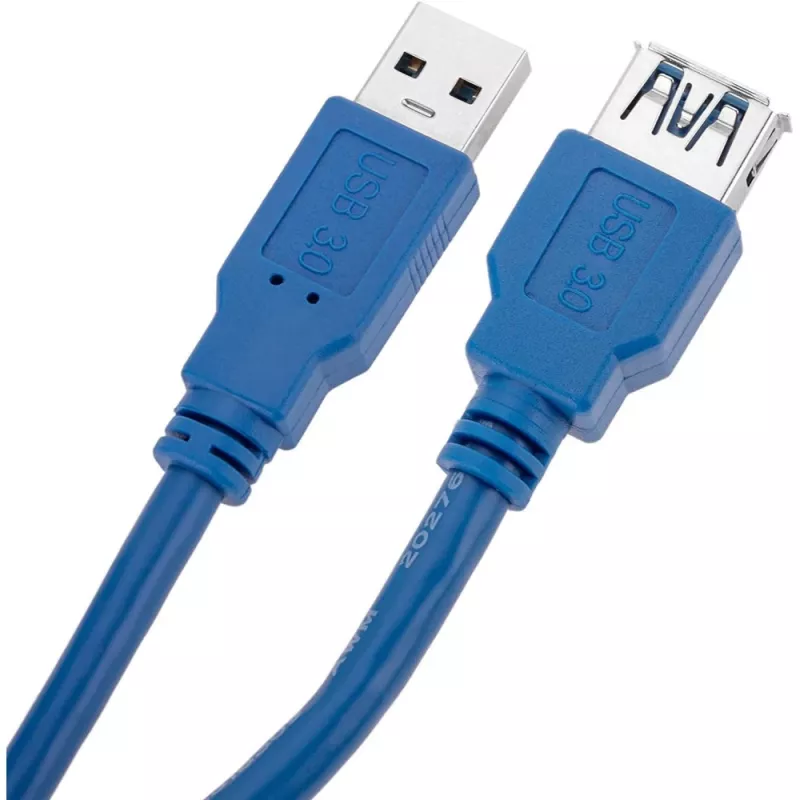 Cabo de extensão USB 3.0 Techly A macho / A fêmea 0,5m azul ICOC U3-AA-005-EX