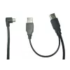 MicroConnect MC-WA1945B cabo divisor, USB 2.0 A macho para USB 2.0 A macho + Mini USB macho