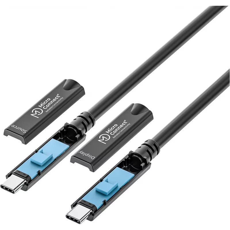 Cabo USB-C MicroConnect MC-USB3.2CC075-8K-OP 7,5 m – USB-C para USB-C, 7,5 m de comprimento