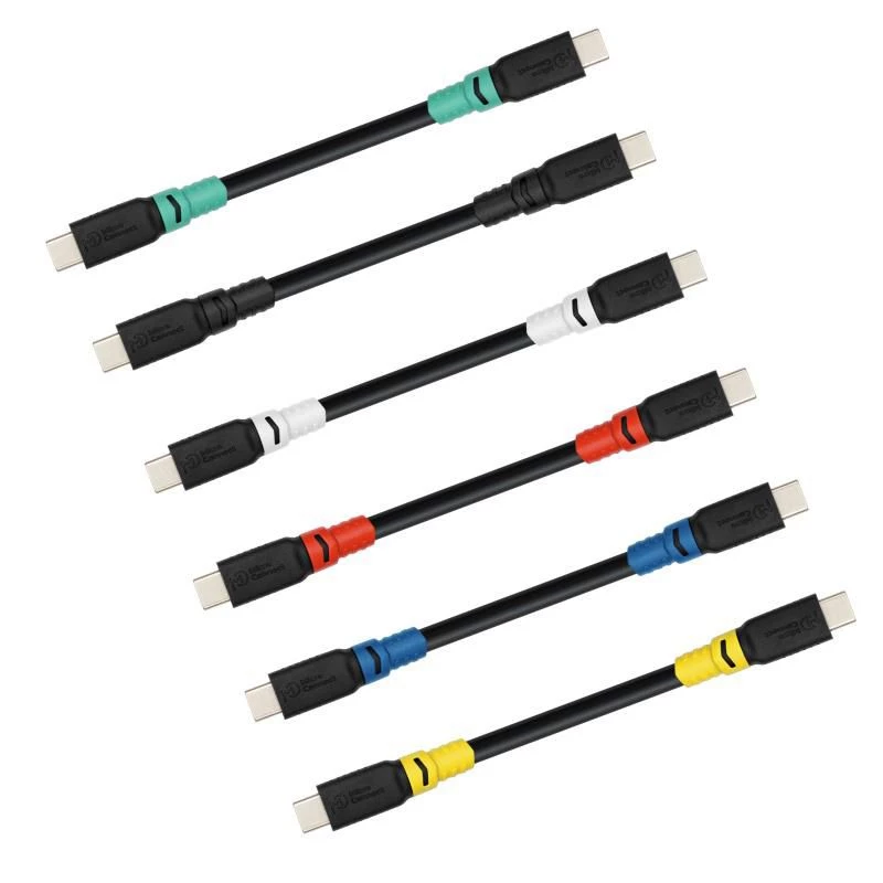 Cabo USB-C MicroConnect ColorFlex 100W USB3.2CC03-LSZH, USB-C para USB-C, USB 3.2, 100W PD, bainha LSZH