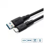Cabo adaptador USB-C para USB-A MicroConnect USB3.2AC1-LSZH, 1 m, USB 3.2