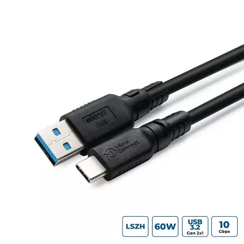 Adaptador USB-C para USB-A MicroConnect USB3.2AC2-LSZH, USB 3.2, bainha LSZH
