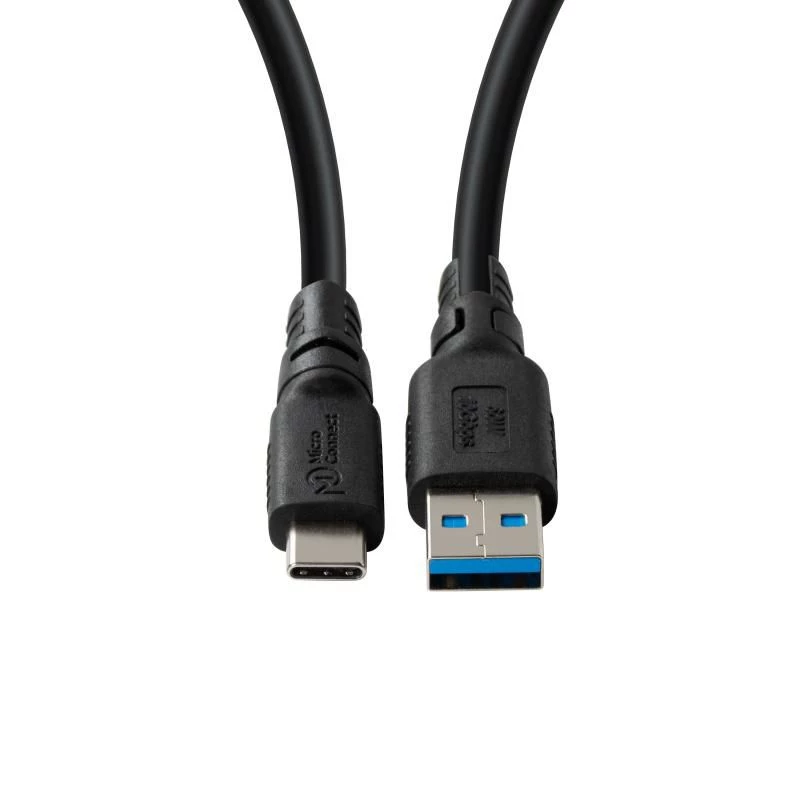 MicroConnect USB3.2AC3-LSZH ColorFlex cabo USB-C para USB-A, USB 3.2, 60 W, 10 Gbps, LSZH