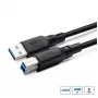 Cabo de dados USB-A-B MicroConnect USB3.0AB2B‑LSZH 2 m, USB 3.2 Gen 1 (Micro-B/B), LSZH