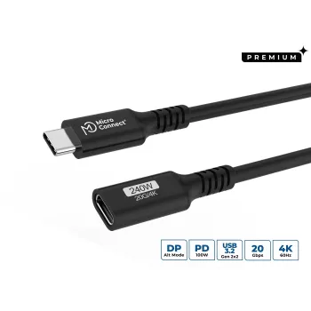Cabo USB MicroConnect USB3.2CC05EX 5Gbit/s 1m USB-C para USB-C
