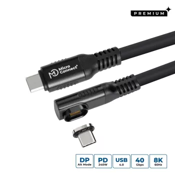 Cabo USB Microconnect MC-LS-USB4CC2.0-A 2 m USB-C preto