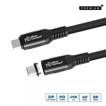 Cabo USB Microconnect MC-LS-USB4CC0.5 0,5 m USB C preto