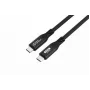 MicroConnect USB4CC05-240W-80GBPS Premium cabo USB4 Gen 4 USB-C, 0,5 m, 80 Gbps, 240 W