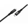 MicroConnect USB4CC05-240W-80GBPS Premium cabo USB4 Gen 4 USB-C, 0,5 m, 80 Gbps, 240 W