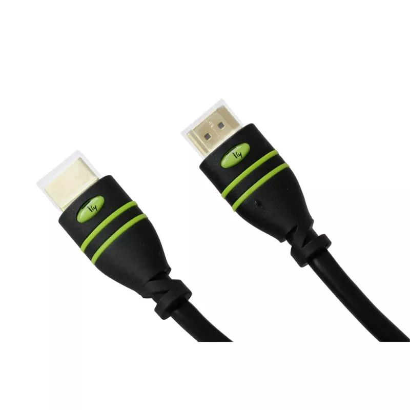 Cabo HDMI High Speed com Ethernet Techly 2 m A/A M/M preto ICOC HDMI-4-020