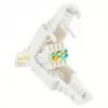 Conector de cabo LOGON TWP8P8TP RJ-45 Cat5e, transparente/branco/amarelo, pack de 10