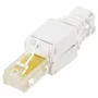 Conector de cabo LOGON TWP8P8TP RJ-45 Cat5e, transparente/branco/amarelo, pack de 10