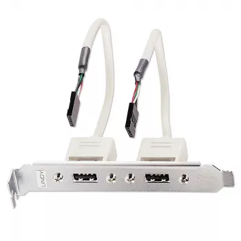 Painel traseiro USB Lindy 2 portas USB 2.0 para PC