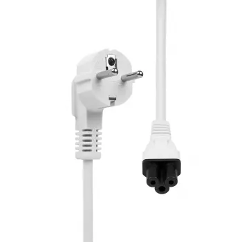 Cabo de alimentação ProXtend Type-F Schuko angular para C5 branco 5 m