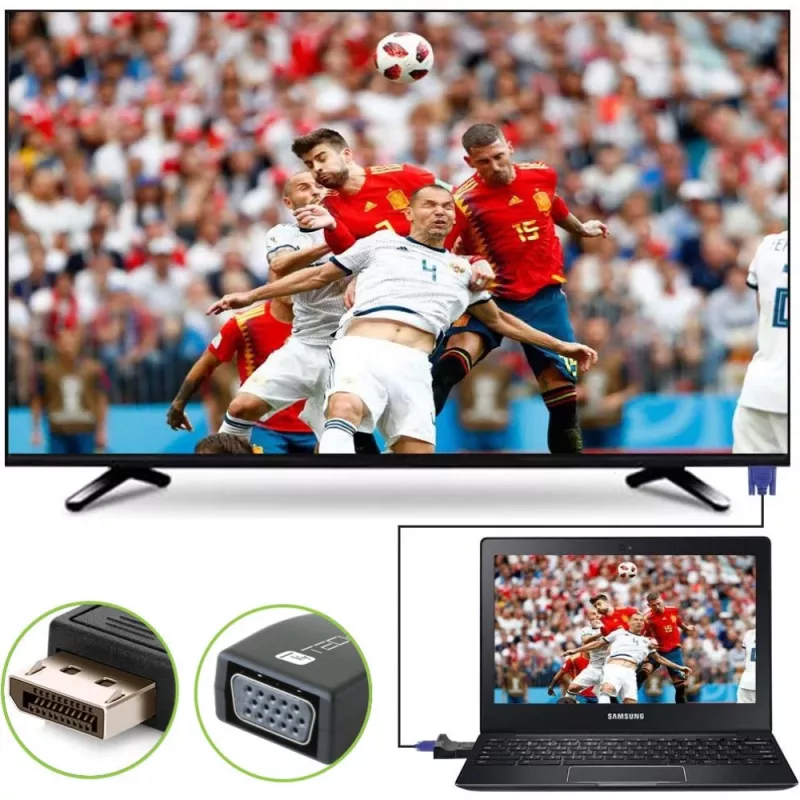 Adaptador de cabo DisplayPort VGA Techly IADAP-DSP-230T