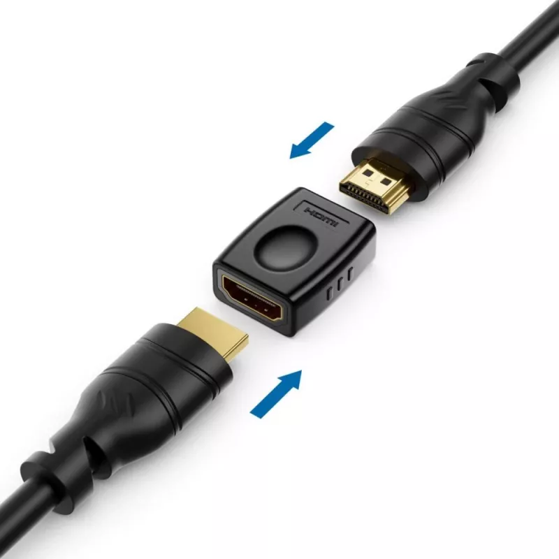 Adaptador de cabo Techly IADAP-HDMI-F/F preto