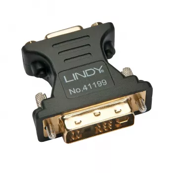 Adaptador Lindy DVI-A macho para VGA fêmea, preto