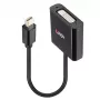 Conversor ativo Lindy Mini DisplayPort para DVI 0,16 m preto