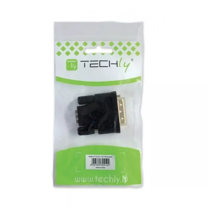 Adaptador Techly DVI para VGA analógico F/M IADAP DVI-9100, VGA, DVI-I, preto
