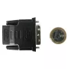 Adaptador de cabo DVI-D preto Techly IADAP-DVI-HDMI-F