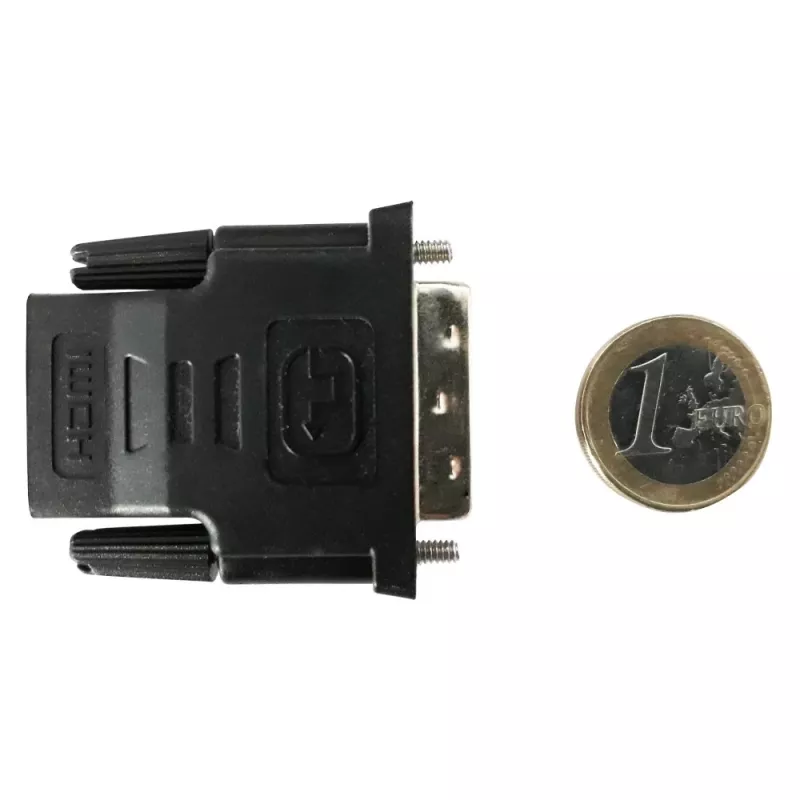 Adaptador de cabo DVI-D preto Techly IADAP-DVI-HDMI-F