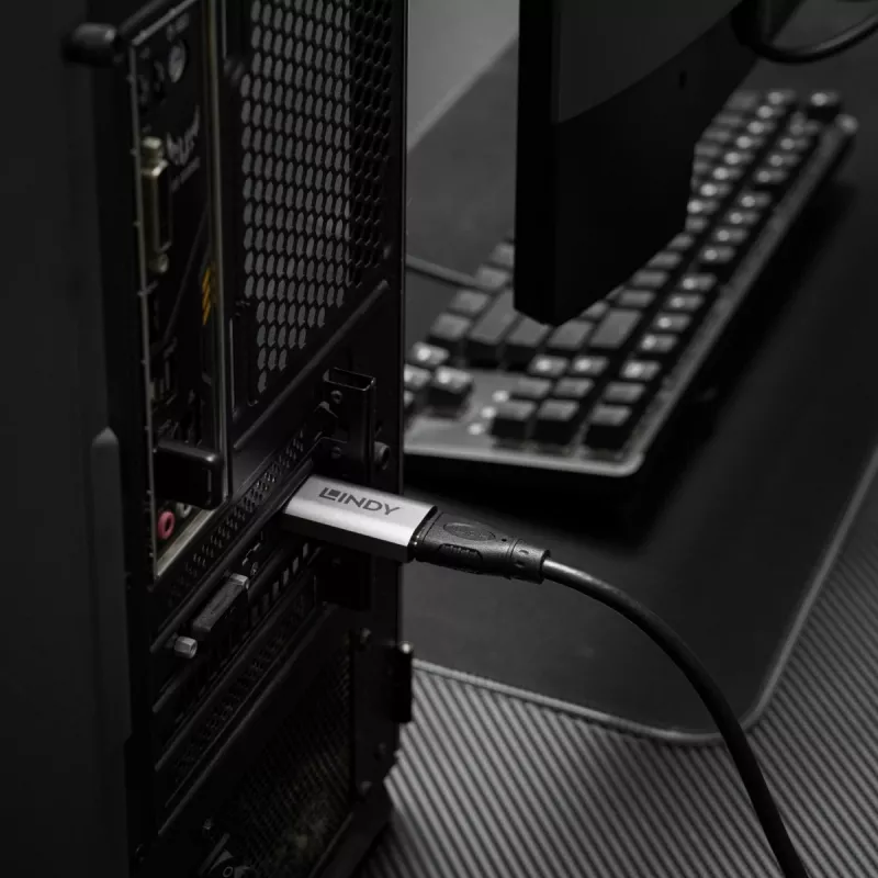 Adaptador DisplayPort para HDMI Lindy 41095 — suporta até 4K 120 Hz
