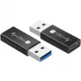 Adaptador USB Techly IADAP USB3-AFT USB A para USB C preto