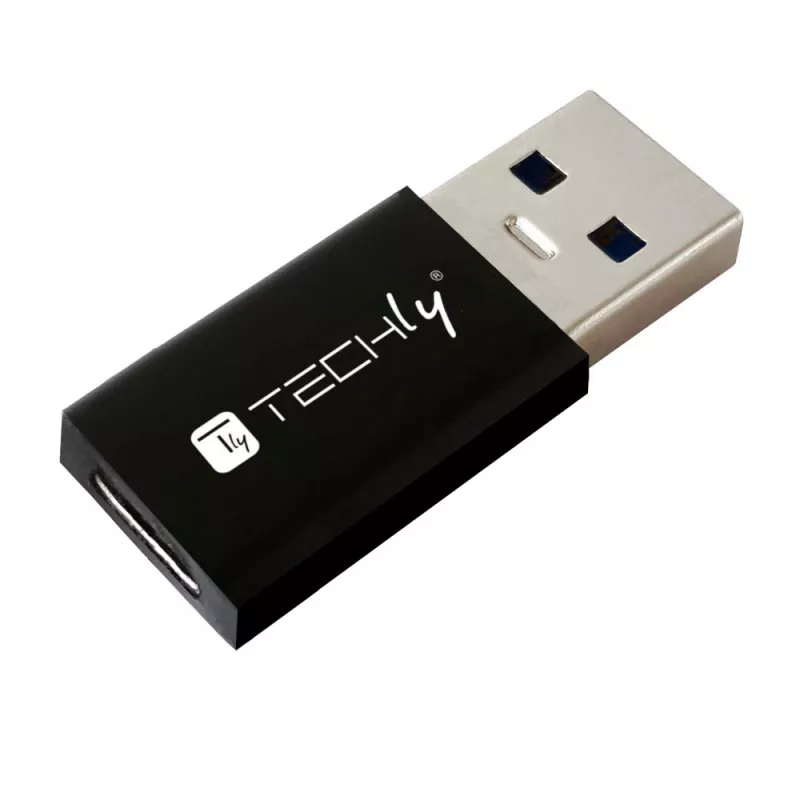 Adaptador USB Techly IADAP USB3-AFT USB A para USB C preto