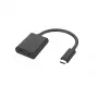 Microconnect USB3.1CPD35MM adaptador de USB-C para áudio de 3,5 mm com carregamento PD