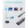 Adaptador gráfico USB Anker A83120A1 — USB 3.2 Gen 1, preto/cinzento, cabo 0,15 m