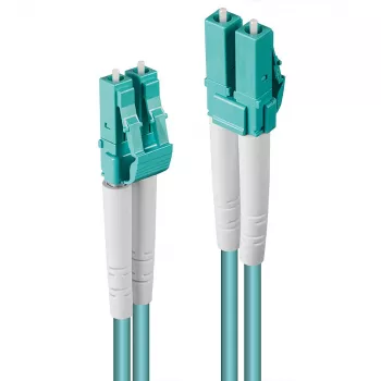 Cabo de patch de fibra ótica Lindy 75m LC-LC OM3 50/125