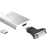 Adaptador de ecrã j5create JUA354 USB 3.0 para 4K HDMI prateado