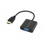 Adaptador Conceptronic ABBY20B HDMI para VGA, 0,25 m, HDMI tipo A (Standard), VGA (D-Sub), macho, fêmea, reto