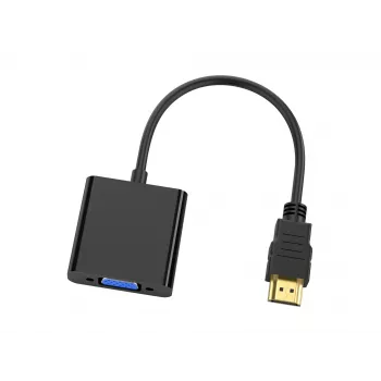 Adaptador Conceptronic ABBY20B HDMI para VGA, 0,25 m, HDMI tipo A (Standard), VGA (D-Sub), macho, fêmea, reto