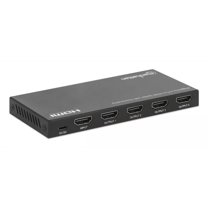 Splitter HDMI Manhattan 4 portas 4K@60Hz com downscaling