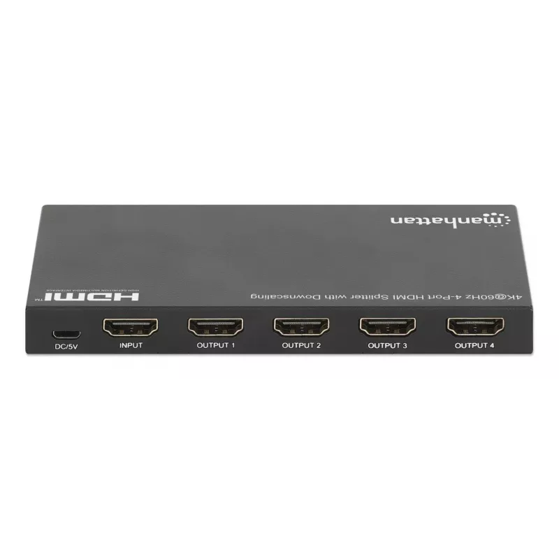 Splitter HDMI Manhattan 4 portas 4K@60Hz com downscaling