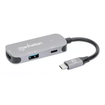 Dock/Hub Manhattan USB-C HDMI USB-A USB-C 100W Power Delivery 4K 60Hz