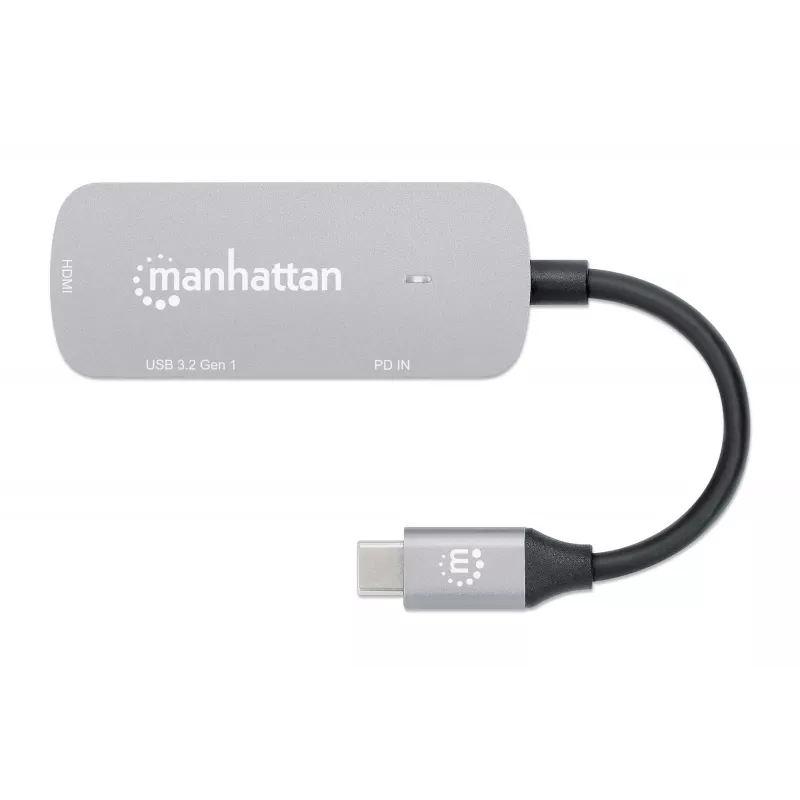 Dock/Hub Manhattan USB-C HDMI USB-A USB-C 100W Power Delivery 4K 60Hz