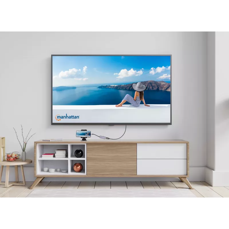 Dock/Hub Manhattan USB-C HDMI USB-A USB-C 100W Power Delivery 4K 60Hz