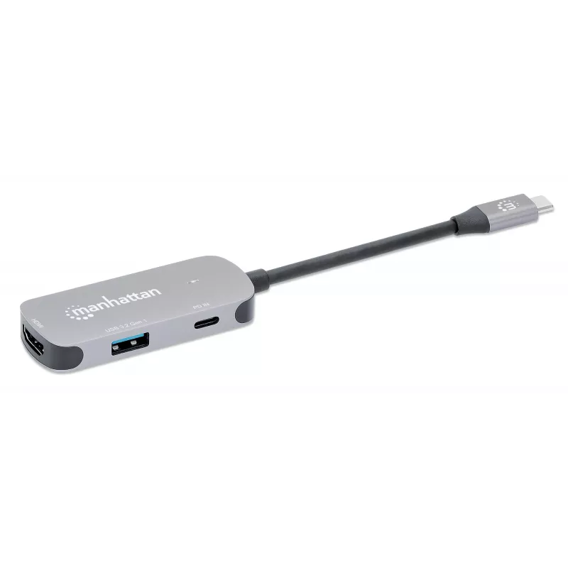 Dock/Hub Manhattan USB-C HDMI USB-A USB-C 100W Power Delivery 4K 60Hz