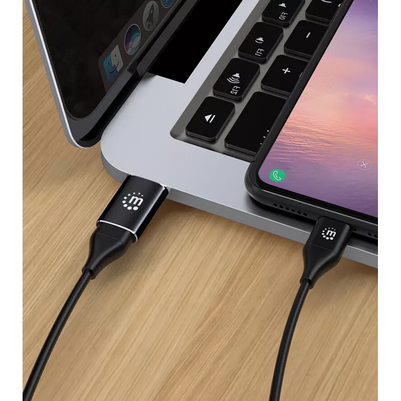 Manhattan 153980 adaptador de USB-C (fêmea) para USB-A (macho), USB 3.2 Gen 2, 10 Gbps