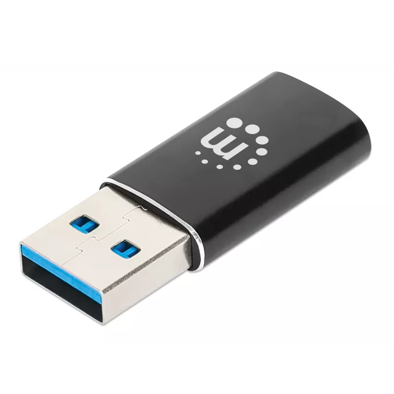 Manhattan 153980 adaptador de USB-C (fêmea) para USB-A (macho), USB 3.2 Gen 2, 10 Gbps